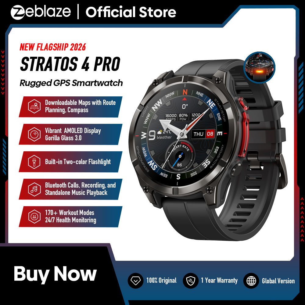 Hybrid Smartwatch - Новые умные часы Zeblaze Stratos 4