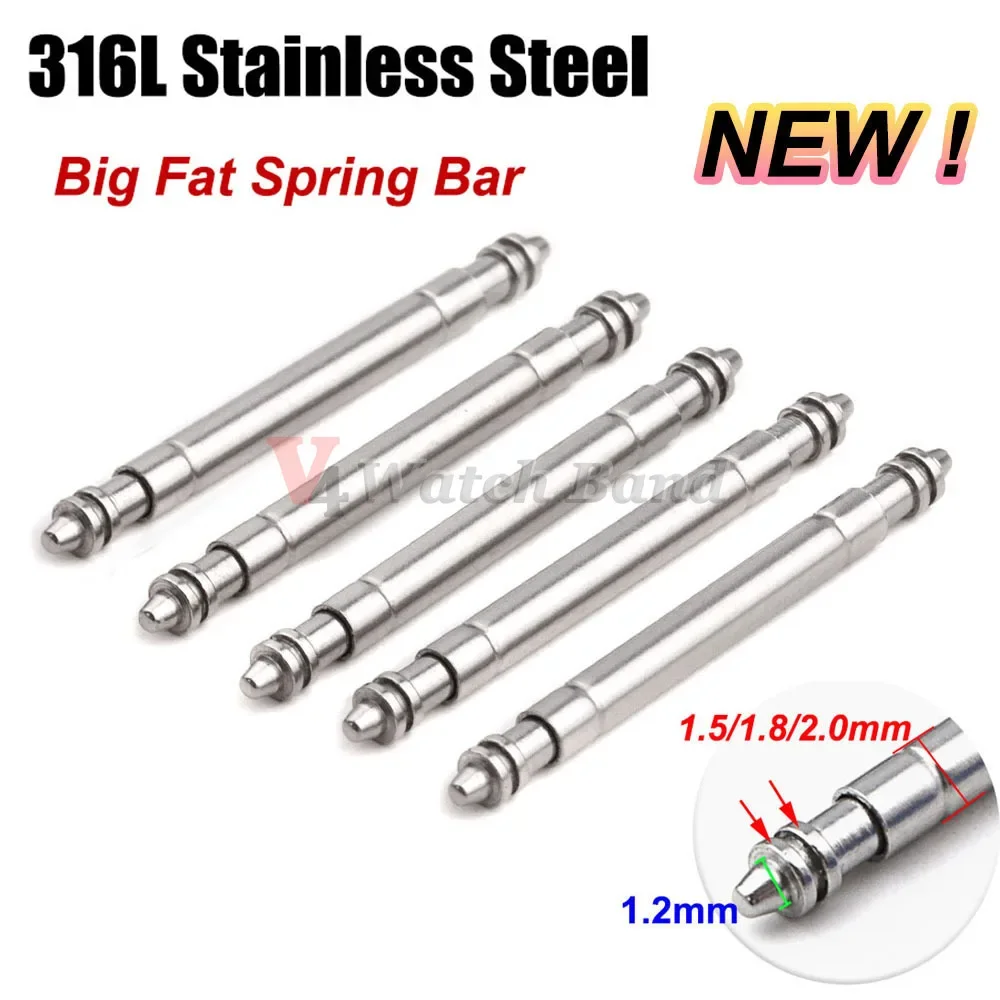 Spring Bar Tool - Нержавеющая сталь 316L, большой толстый ремешок