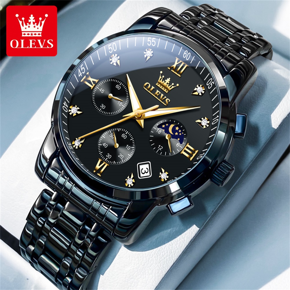 Smartwatch Watches For Men Brands - OLEVS Популярные мужские часы из нержавеющей