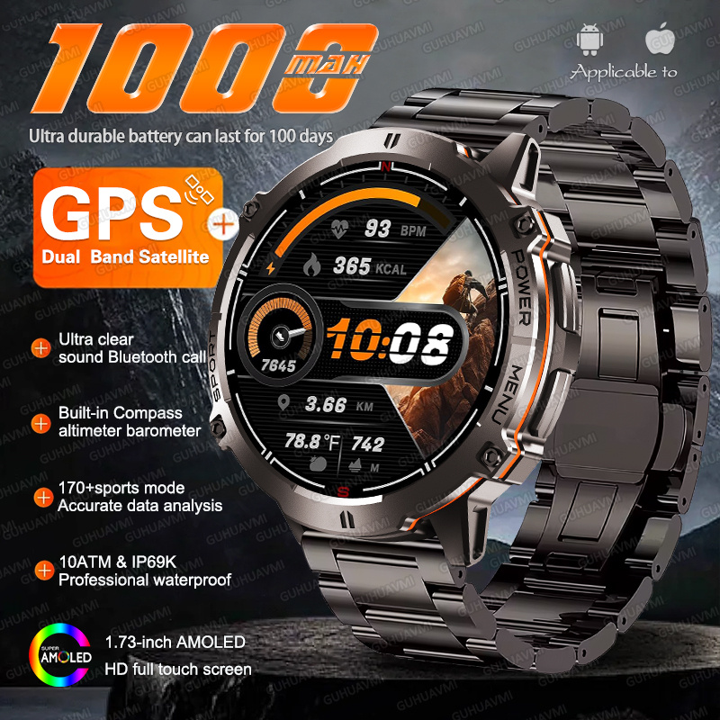 Smartwatch New Watches 2025 - НОВЫЙ TANK X3 Военные 1000 мАч