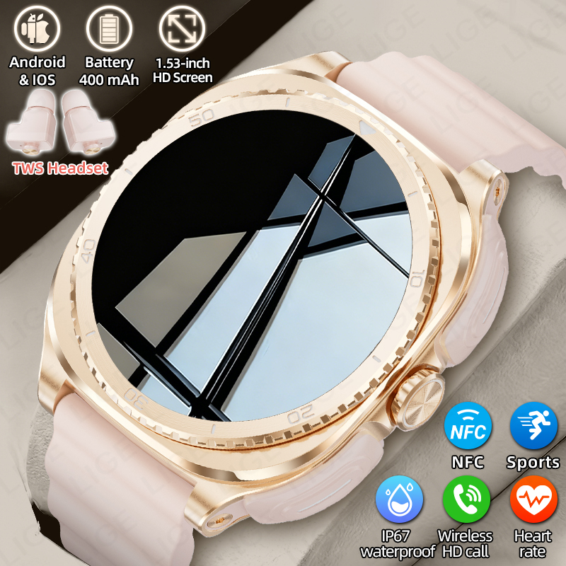 Hybrid Smartwatch - Умные часы LIGE 2-в-1 с TWS-наушниками,