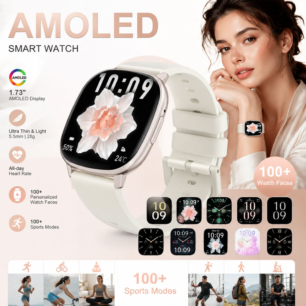Smartwatch Stylish Watches For Women - Смарт-часы HD17 AIR AMOLED с экраном
