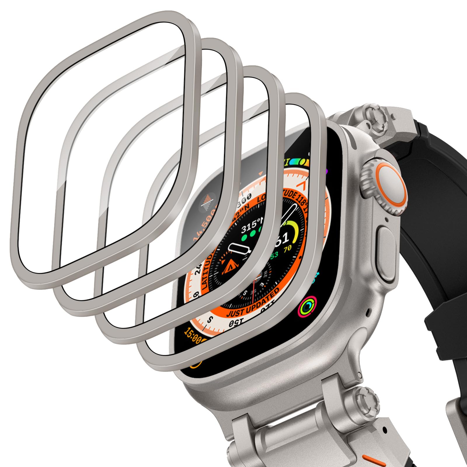 Smartwatch Watches Gift For Women - Чехол из алюминиевого сплава + закаленное