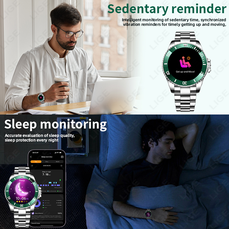 Смарт-часы LIGE 2026: спортивн – обзор и цена Hybrid Smartwatch