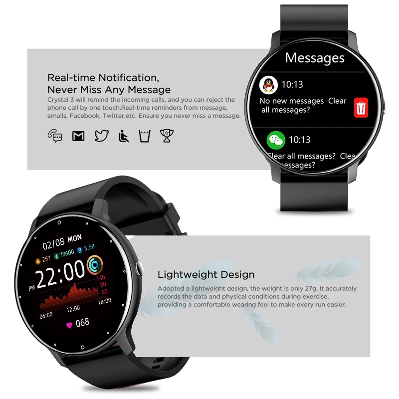 LIGE 2026, умные часы для женщ – обзор и цена Watch Iwo