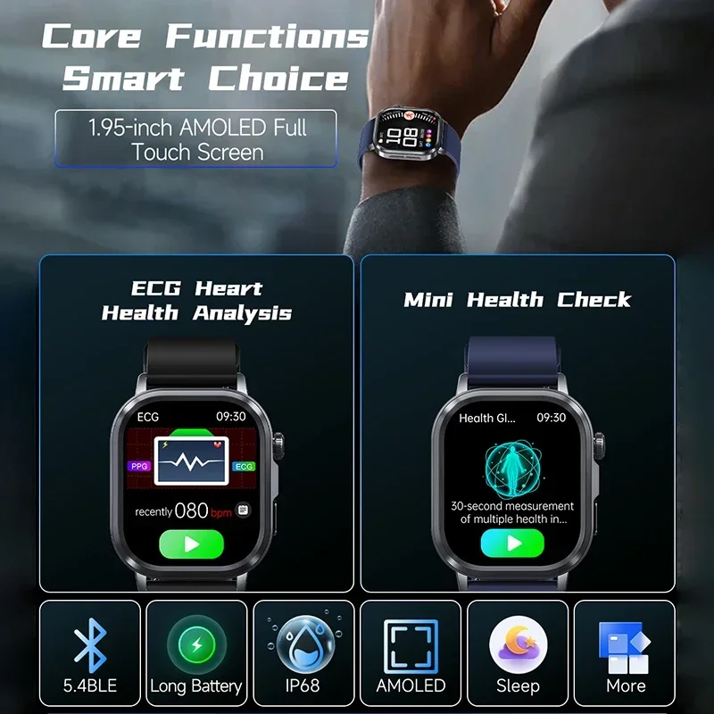 2025 Новый ЭКГ + HRV AI Диагно – обзор и цена Smartwatch Professional Watches For Men