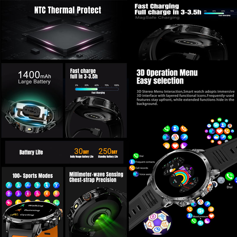 Новые смарт-часы 2026 года с H – обзор и цена Smartwatch Professional Watches For Men