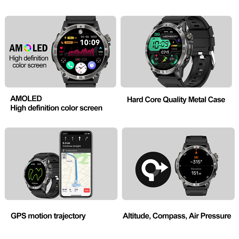 NORTH EDGE GPS Спортивные Смар – обзор и цена Hybrid Smartwatch