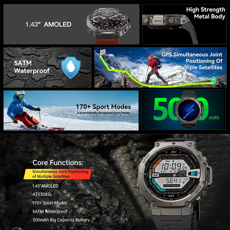 Новые военные смарт-часы DM58  – обзор и цена Smartwatch Professional Watches For Men