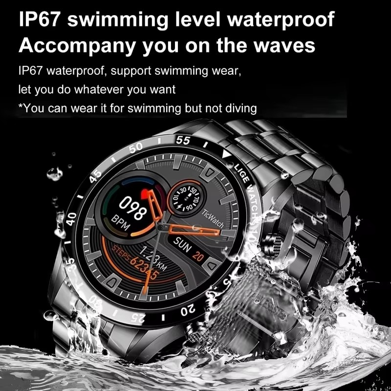 LIGE Новые Bluetooth-смарт-час – обзор и цена Hybrid Smartwatch