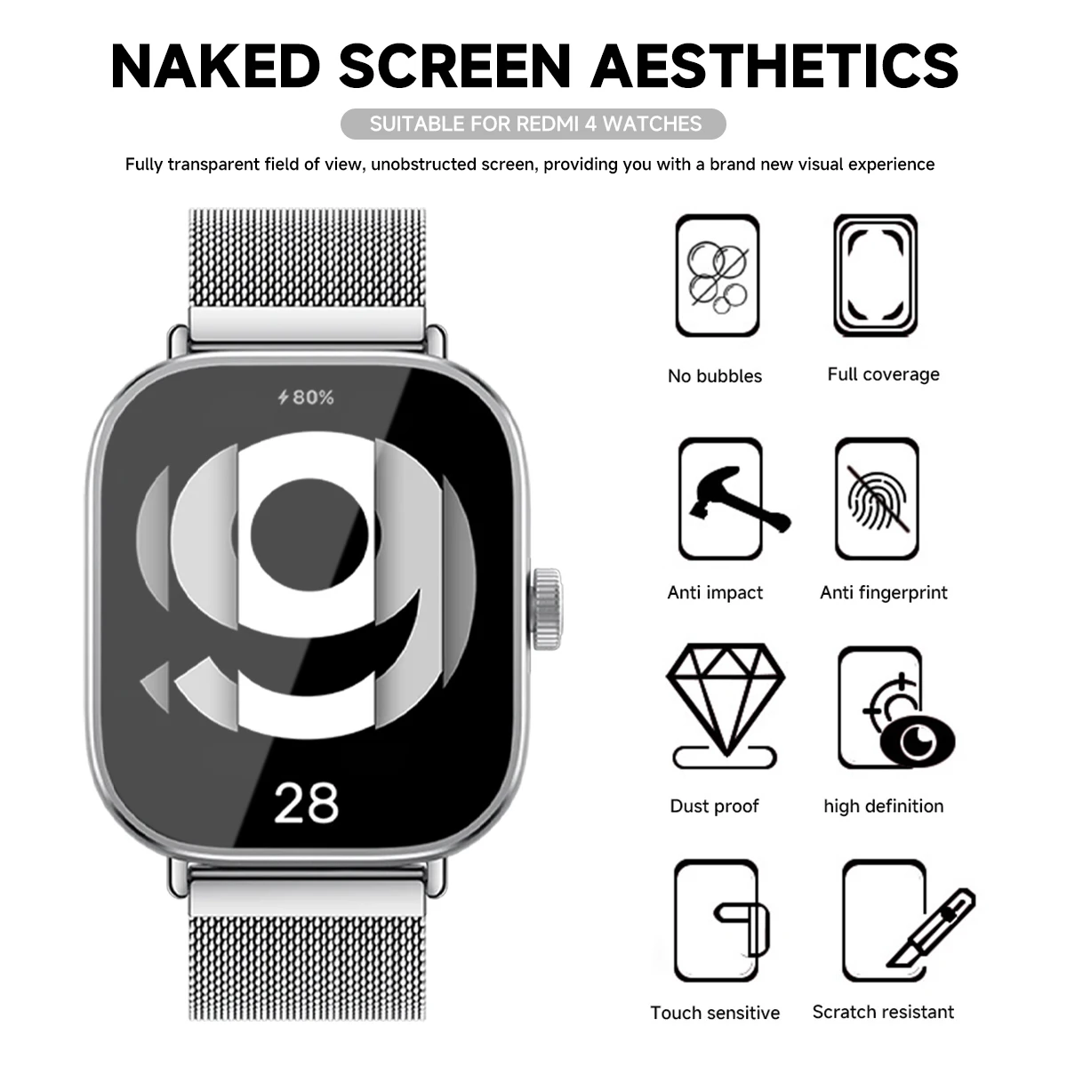 Закаленное стекло для Xiaomi R – обзор и цена Watch Redmi