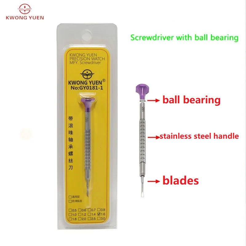 Отвертки для часов Kwong YUEN, – обзор и цена Watchmaker Screwdriver