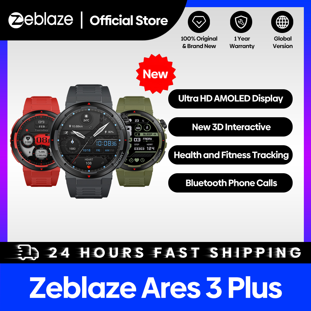 Новые умные часы Zeblaze Ares  – обзор и цена Hybrid Smartwatch