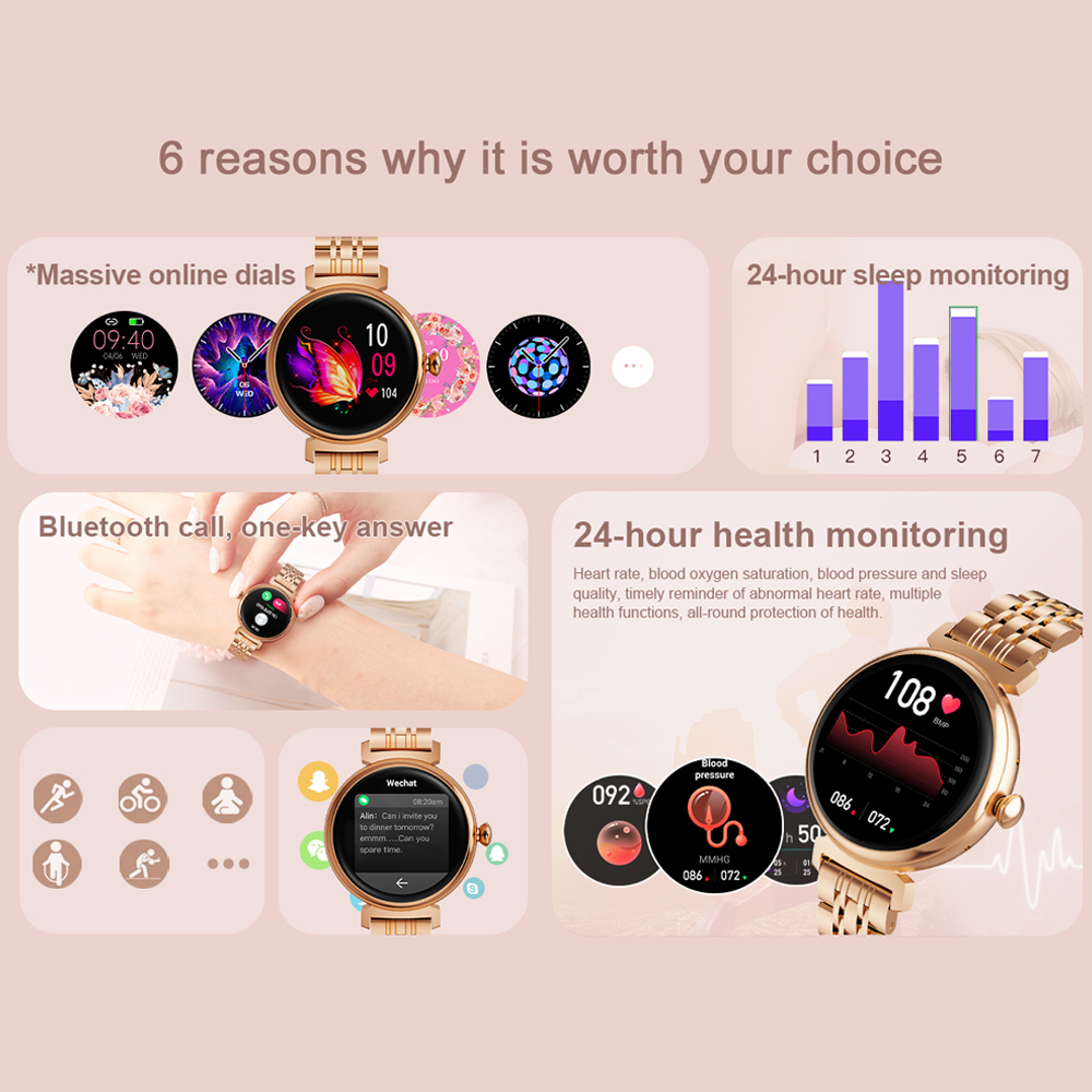 1,04-дюймовый AMOLED-экран, мо – обзор и цена Hybrid Smartwatch