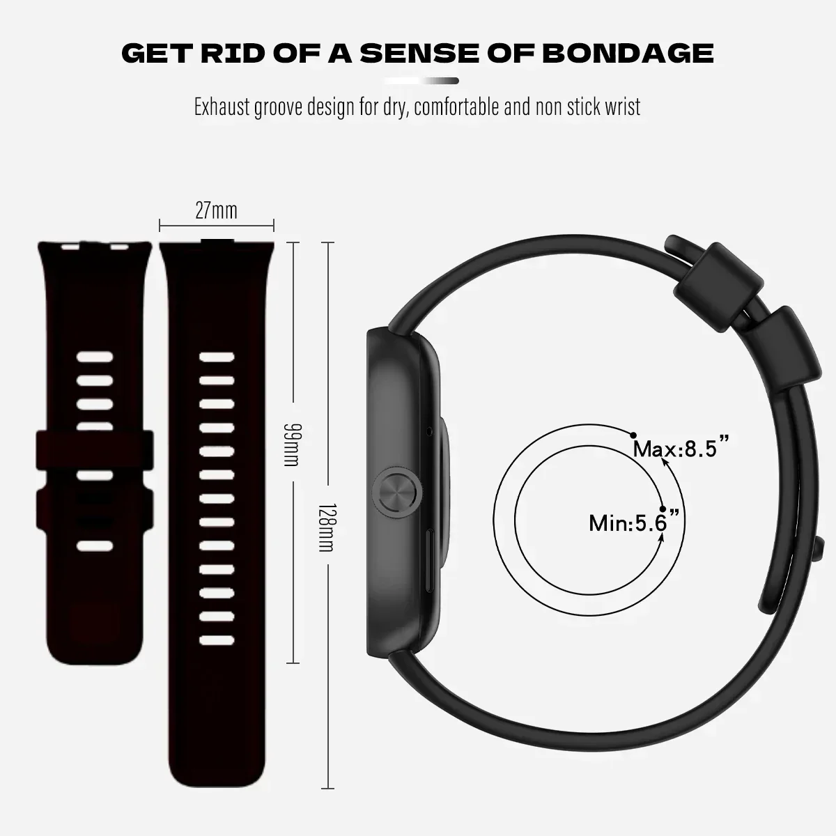 Ремешок и чехол для часов Xiao – обзор и цена Watch Redmi