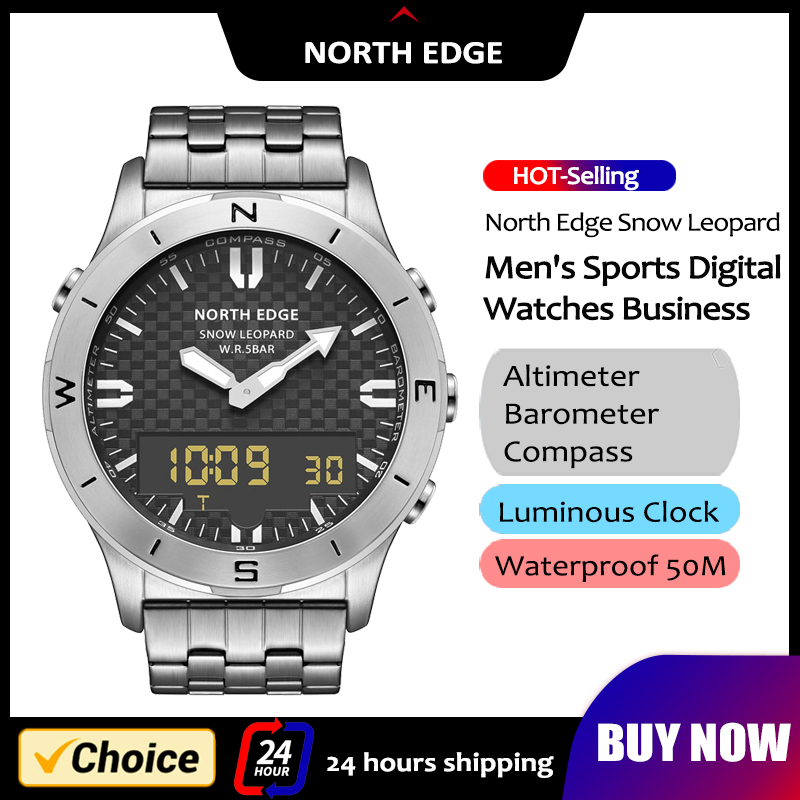 NORTH EDGE мужские спортивные  – обзор и цена Hybrid Smartwatch